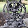 Queen of Heaven Statue Goddess Astarte Astrolabe Statue - Stone Finish