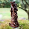 Skadi Figurine - Norse Goddess of Winter - Wood Finish