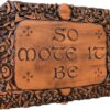 So Mote It Be Plaque - Wood Finish
