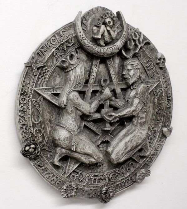 Great Rite Pentacle Wall Plaque Stone Finish