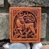 Celtic Stag Wall Plaque - Wood Finish