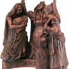 Celtic Goddess Brigid Brigit Statue Wood Finish