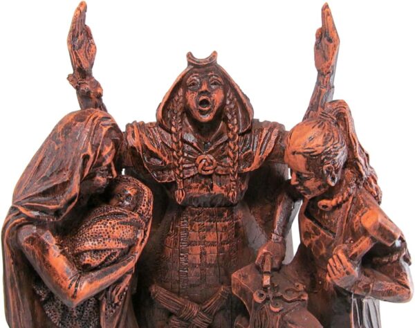 Celtic Goddess Brigid Brigit Statue Wood Finish
