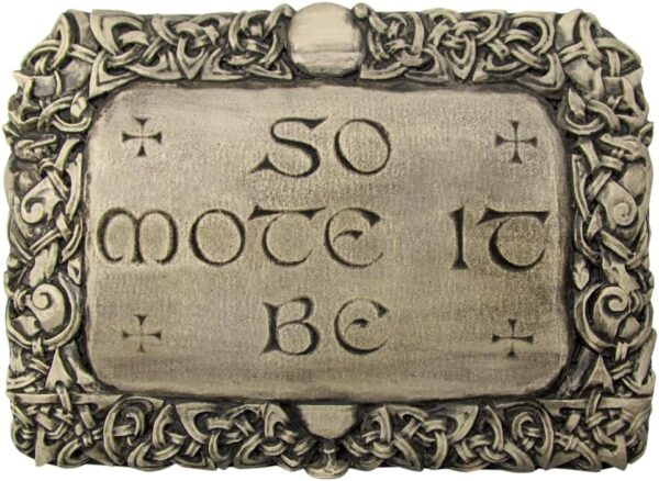So Mote It Be Plaque - Wood Finish