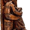 Seated Norse Goddess Idunna Statue Wood Finish