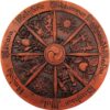 Small Wheel of The Year Plaque Wood Finish