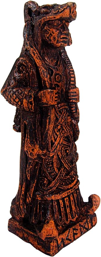 Skadi Figurine - Norse Goddess of Winter - Wood Finish