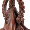 Celtic God Lugh Statue Wood Finish