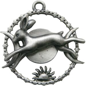 Enchanted Jewelry Greenwood's Celestial Hare for Quick Thinking Pendant Talisman Amulet