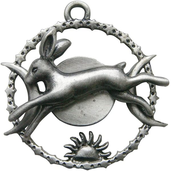 Enchanted Jewelry Greenwood's Celestial Hare for Quick Thinking Pendant Talisman Amulet