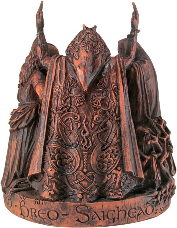Celtic Goddess Brigid Brigit Statue Wood Finish