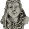 Small Goddess Rhiannon Bust Statue in Stone Finish