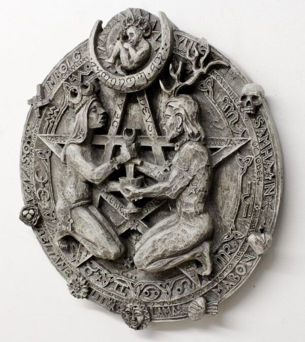 Great Rite Pentacle Wall Plaque Stone Finish