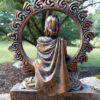 Small Celtic God Lugh Statue Bronze Finish