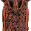 Seated Norse Goddess Freya Statue Wood Finish