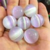 Crystal Healing~7pcs Beautiful  Cat Eye Crystal colorful ball multi-color Seven star array home decoration ball 20mm