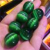 Crystal Healing~7pcs Beautiful  Cat Eye Crystal green ball multi-color Seven star array home decoration 20mm