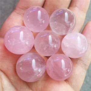 Crystal Healing~7pcs Natural quartz crystal powder crystal ball as healing giftpowder crystal ball ornaments 20-22mm