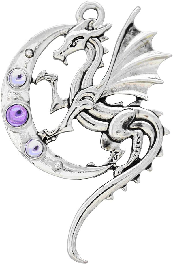 Mythic Celts Luna Dragon for Strength on Life's Journey Pendant Charm Amulet Talisman