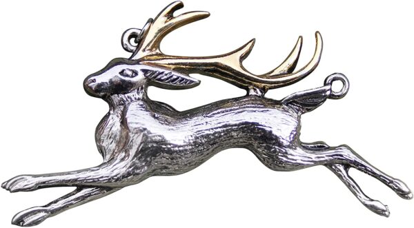 Enchanted Jewelry Briar Bestiary The Jackalope for a Warrior's Strength Pendant Myth Fantasy Legend Pendants