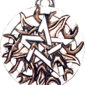 Fire Pentagram for Passion and Courage Pendant Talisman Amulet