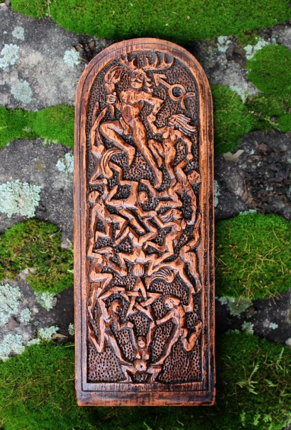 Lord of The Dance Plaque Wood Finish