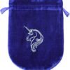 Blue Velvet Unicorn Tarot/Rune Bag