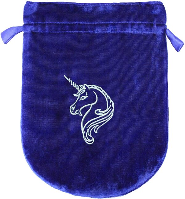 Blue Velvet Unicorn Tarot/Rune Bag