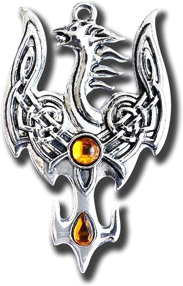 Mythic Celts Avalonian Phoenix for Fruitful Transitions Pendant Charm Amulet Talisman