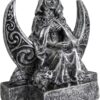 Small Moon Goddess Statue Silver Finish