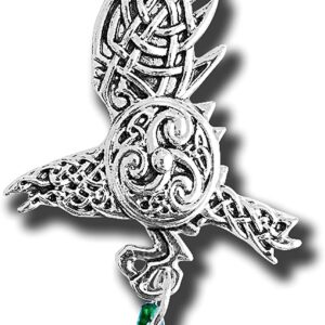 Mythic Celts Bran's Raven for Bravery Evermore Pendant Charm Amulet Talisman