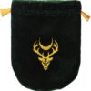 Green Velvet Stag Moon Tarot Bag/Rune Bag