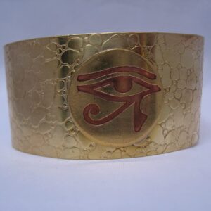 Eye of Horus Handmade Brass Mystic Cuff for Health, Strength & Protection.
