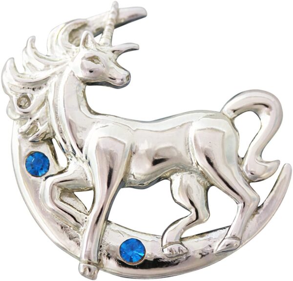 Lunar Unicorn Mythical Companion Pendant for Making Good Decisions by Anne Stokes by Anne Stokes