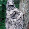 Small Goddess Morrigan Statue Stone Finish