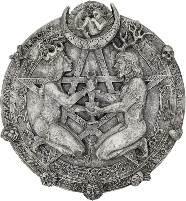Great Rite Pentacle Wall Plaque Stone Finish