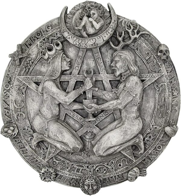 Great Rite Pentacle Wall Plaque Stone Finish