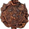 Small Faerie Pentacle Wall Plaque Wood Finish