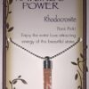 Rhodocrosite Vial Pendant for Love Attracting Energy