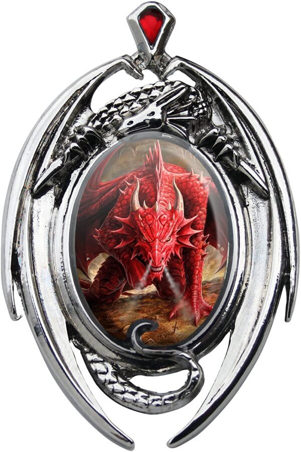 Dragon's Lair Enchanted Cameo Pendant by Anne Stokes