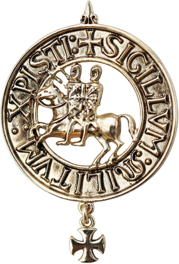 Knights Templar Two Riders Talisman for the True Seeker of Brotherhood and Compassion Pendant Amulet