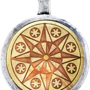 Enchanted Jewelry Earth-Star Flower Talisman for Serenity & Inner Strength Amulet Charm