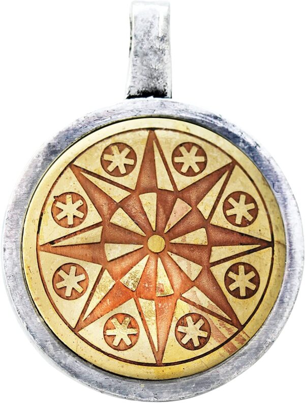 Enchanted Jewelry Earth-Star Flower Talisman for Serenity & Inner Strength Amulet Charm