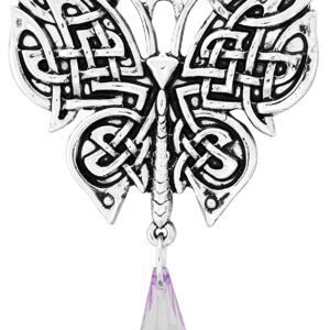 Mythic Celts Morrigan's Moon Moth for Intuitive Energy Pendant Charm Amulet Talisman