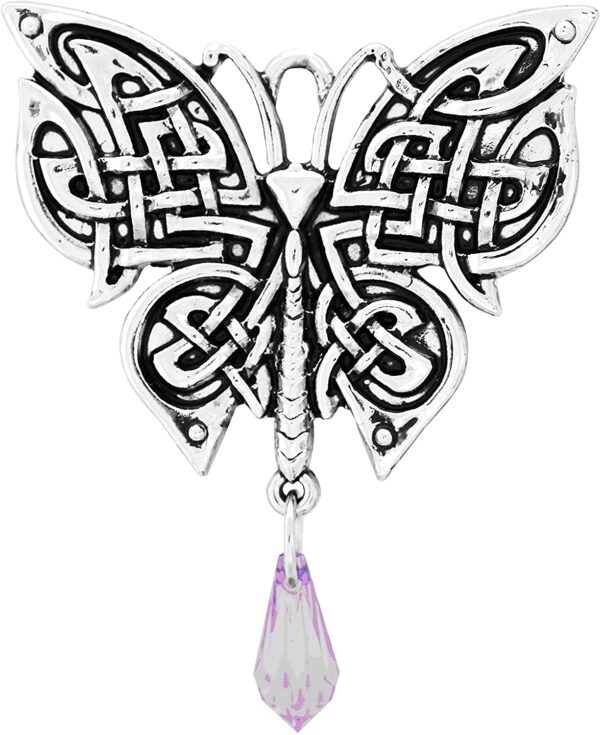 Mythic Celts Morrigan's Moon Moth for Intuitive Energy Pendant Charm Amulet Talisman