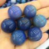 Crystal Healing~Beautiful Agate Ball blue handmade Crystal Sphere Gemstone Hand Massager ball for decoration  stone healing 20mm