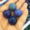 Crystal Healing~Beautiful Agate Ball blue handmade Crystal Sphere Gemstone Hand Massager ball for decoration  stone healing 20mm