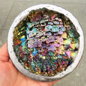 Crystal Healing~Beautiful  Mineral Specimen Bismuth Crystal Iridescent Minerals Rocks Home furnishing articles
