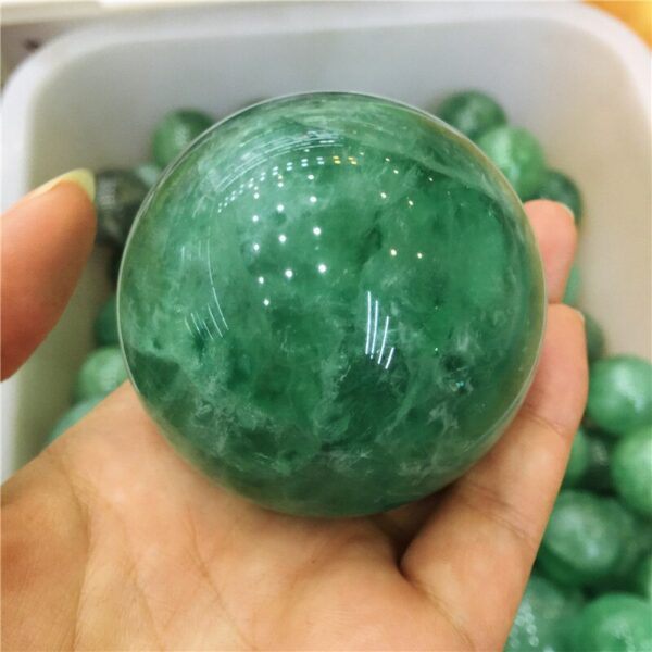 Crystal Healing~Beautiful Natural Green Fluorite Crystal Reiki Healing Home decoration Crafts 6cm