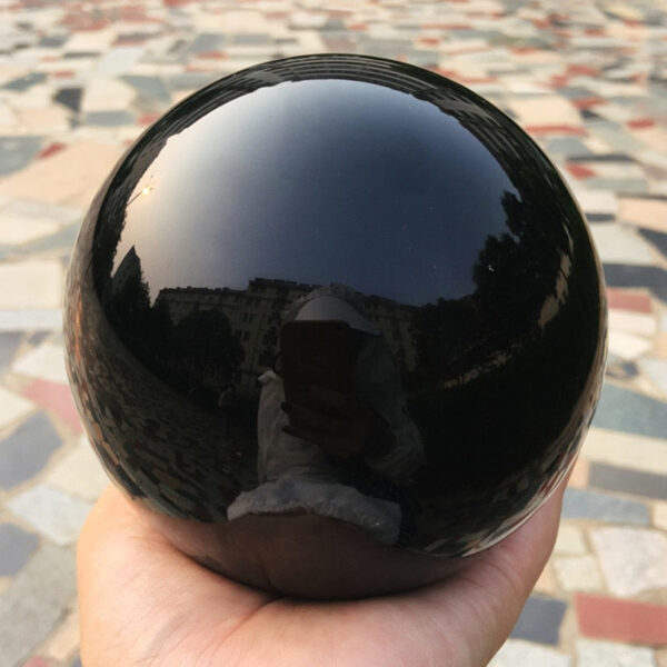 Crystal Healing~Big  Natural Black Obsidian Sphere Large Crystal Ball Healing Stone